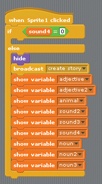 How do we hide and show sprites in Scratch?